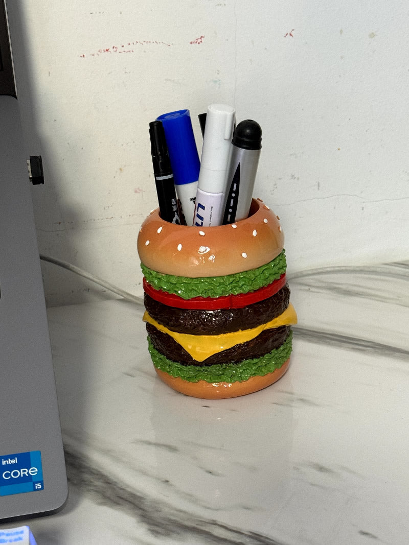 Creative hamburger pen holder, desk storage, photography decoration