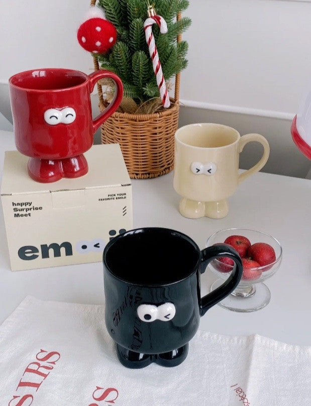 Creative Hip-Hop Smiley Ceramic Mug: Perfect Fun Gift