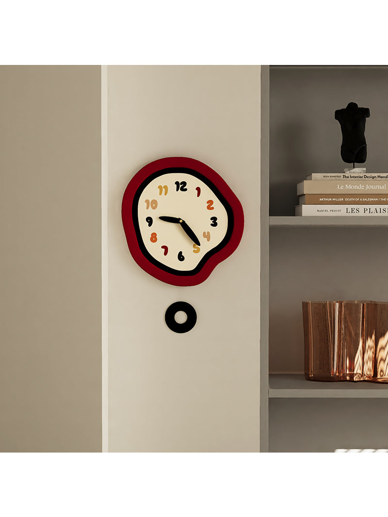 Creative Irregular Art Swing Wall Clock, Office Home Apartment Decoration Ideas