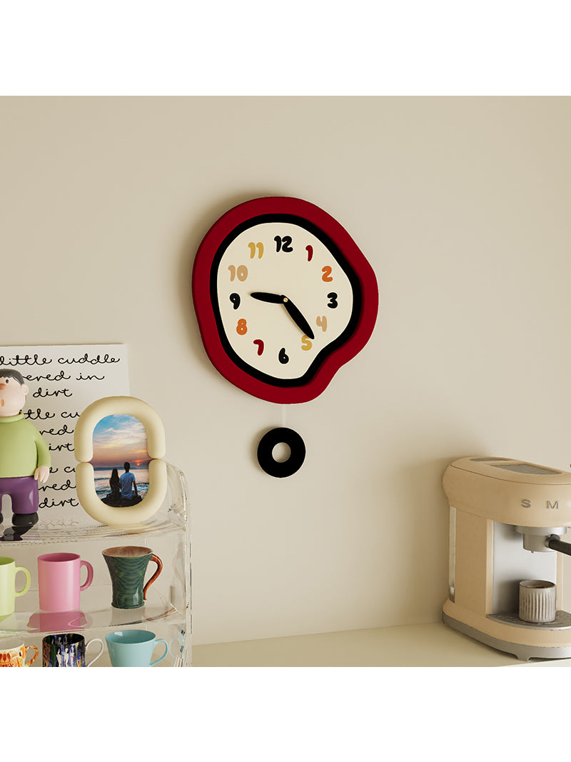 Creative Irregular Art Swing Wall Clock, Office Home Apartment Decoration Ideas