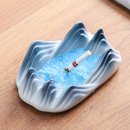 Creative Mountain Shape Ceramic Ashtray