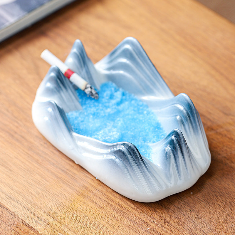 Creative Mountain Shape Ceramic Ashtray