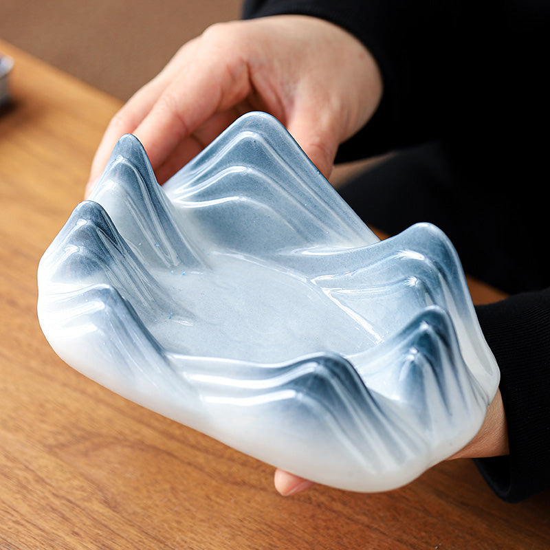 Creative Mountain Shape Ceramic Ashtray