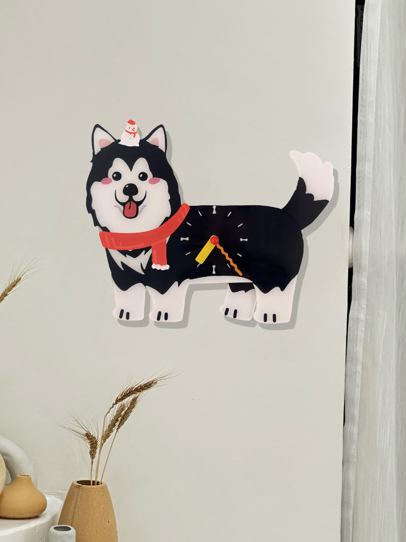 Creative Pet Dog Home Decorative Wall Clock,Children's room decoration