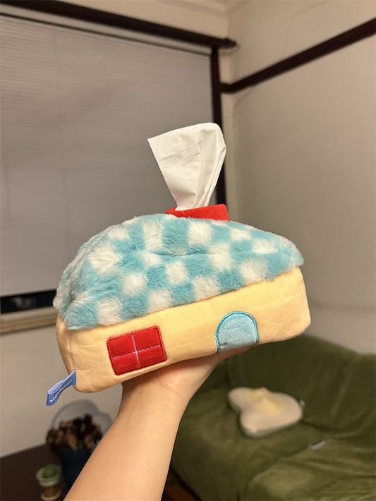 Creative Plush House Tissue Box: Cozy and Unique Home Decor