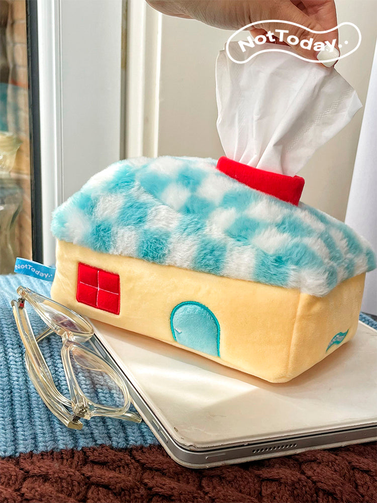 Creative Plush House Tissue Box: Cozy and Unique Home Decor