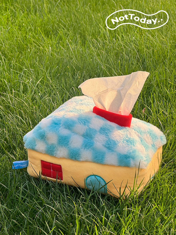 Creative Plush House Tissue Box: Cozy and Unique Home Decor