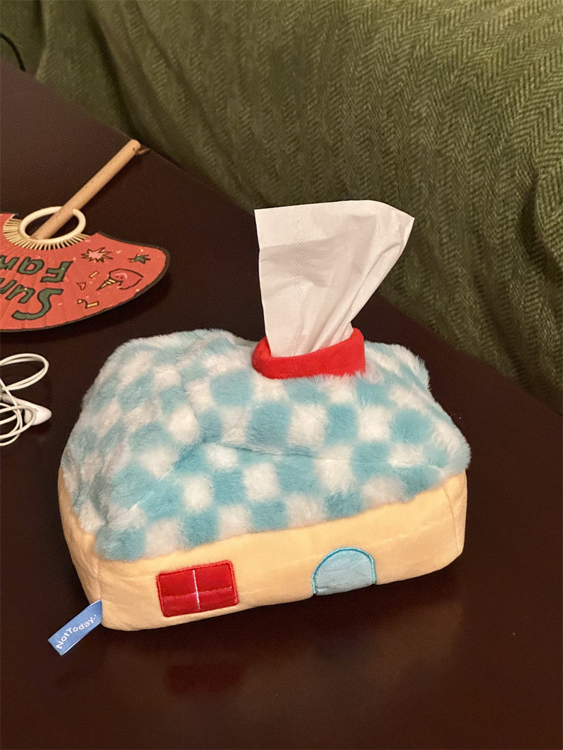 Creative Plush House Tissue Box: Cozy and Unique Home Decor