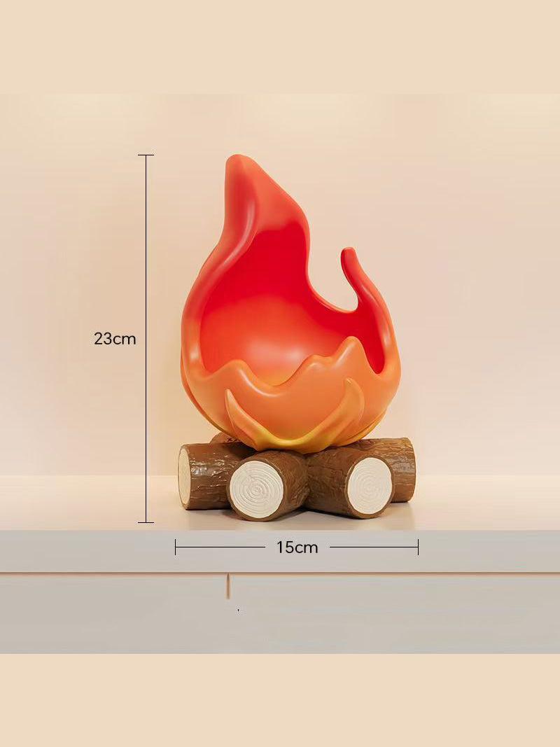 Creative Small Flame Desktop Storage Tray, Interesting Home Decoration