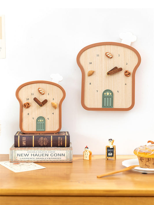 Creative Bread Art Wall Clock - Unique and Functional Kitchen or Home Decor