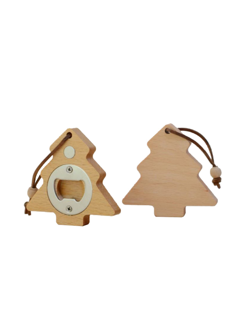 Creative Wooden Christmas Tree  Bottle Opener, Refrigerator Magnet,Kitchen Decoration