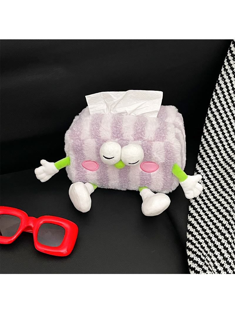 Cute Big-Eyed Doll Plush Tissue Box, Baby Room Decoration