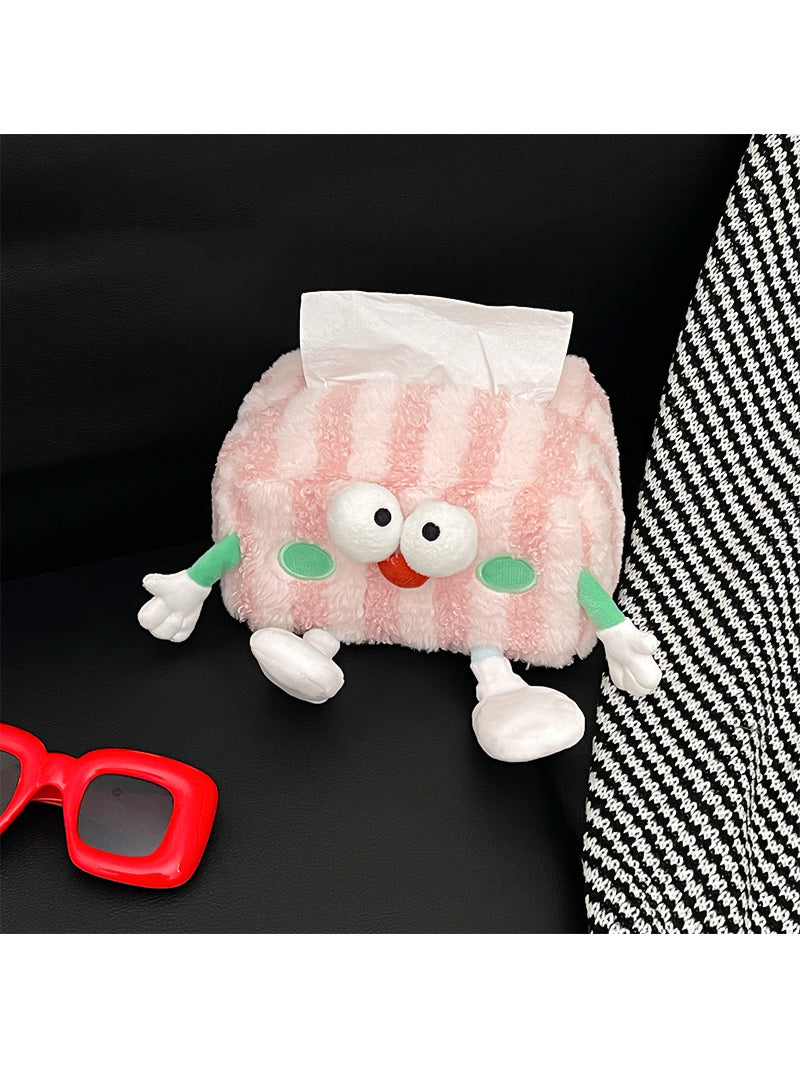 Cute Big-Eyed Doll Plush Tissue Box, Baby Room Decoration