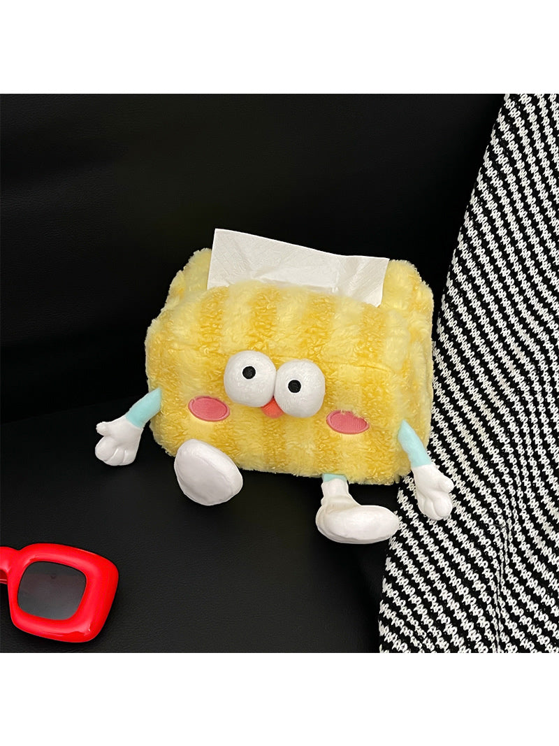 Cute Big-Eyed Doll Plush Tissue Box, Baby Room Decoration