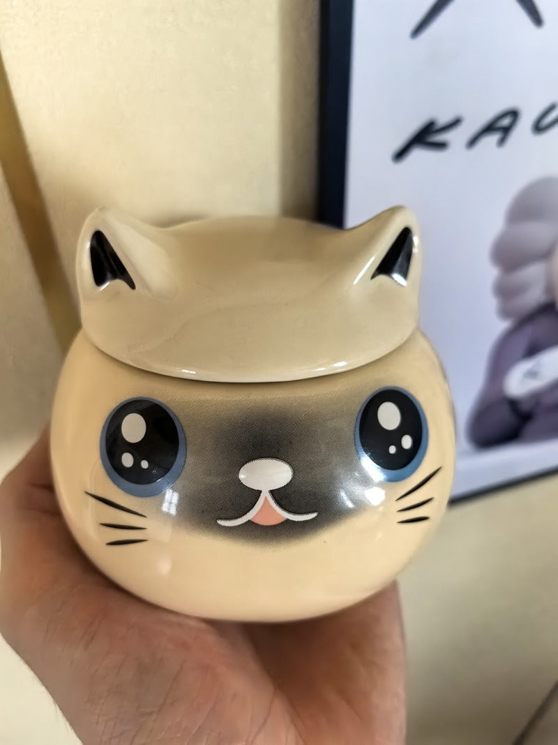 Cute Big Eyes Cat Ceramic Mug, Creative Gift Idea