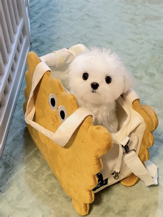 Cute Biscuit-Themed Pet Carrier: Stylish and Convenient for Pets Accessory