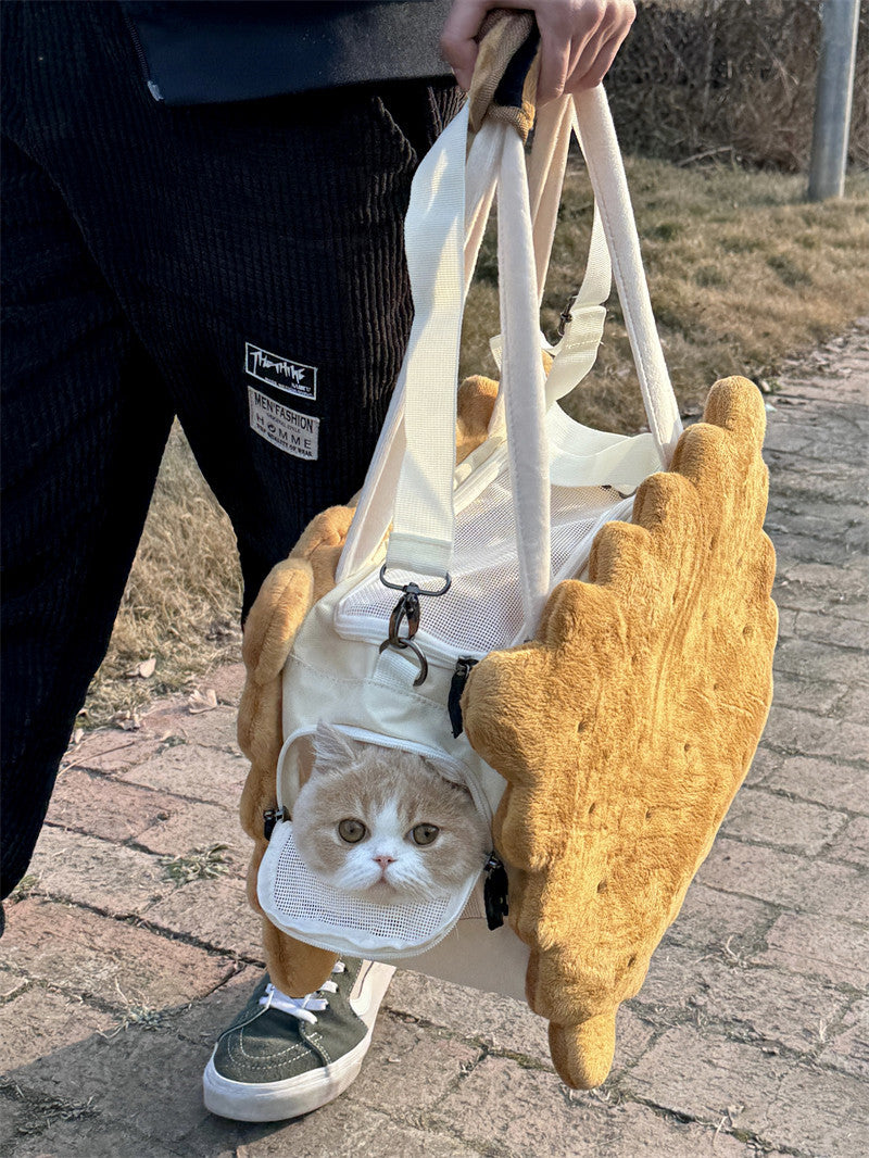 Cute Biscuit-Themed Pet Carrier: Stylish and Convenient for Pets Accessory