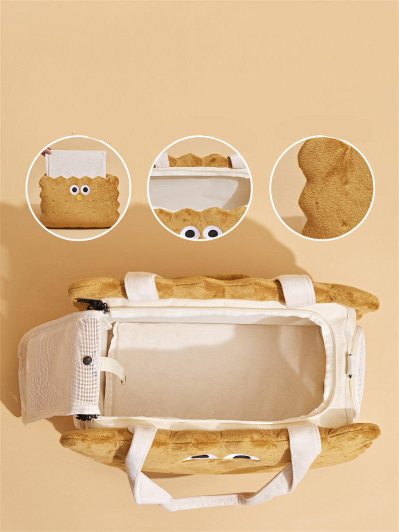 Cute Biscuit-Themed Pet Carrier: Stylish and Convenient for Pets Accessory