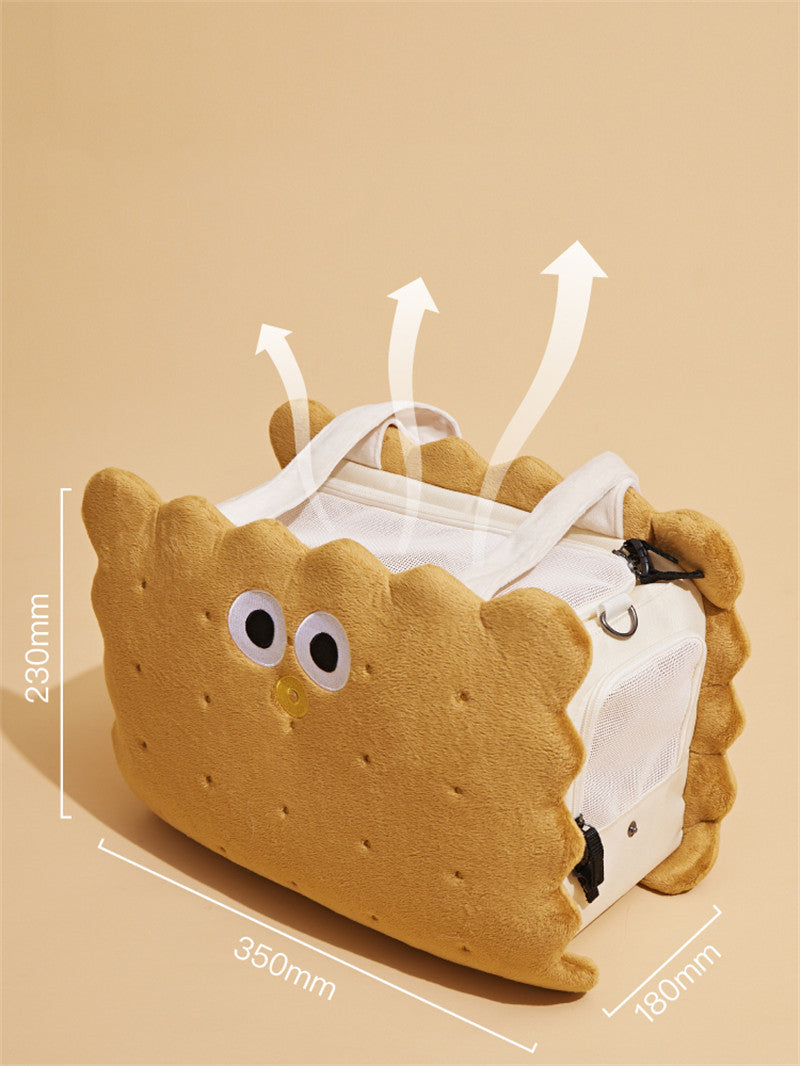 Cute Biscuit-Themed Pet Carrier: Stylish and Convenient for Pets Accessory