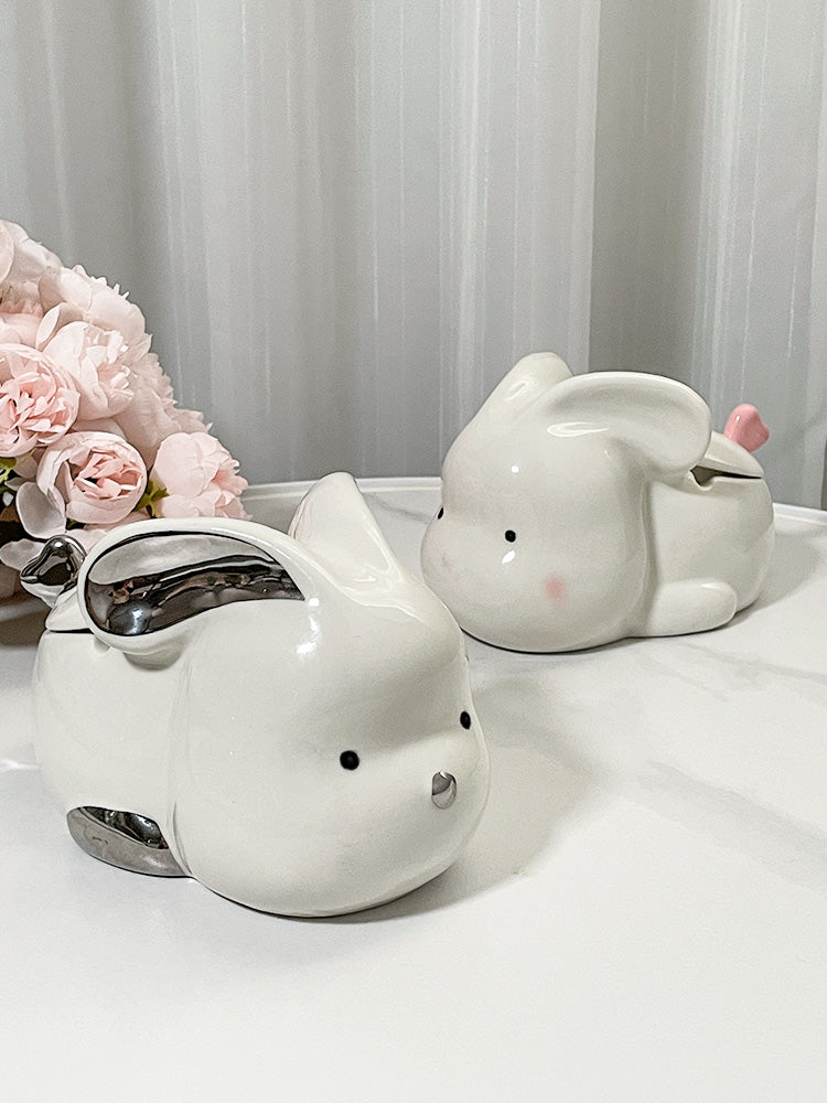 Cute Bunny Ceramic Ashtray, Home Decoration