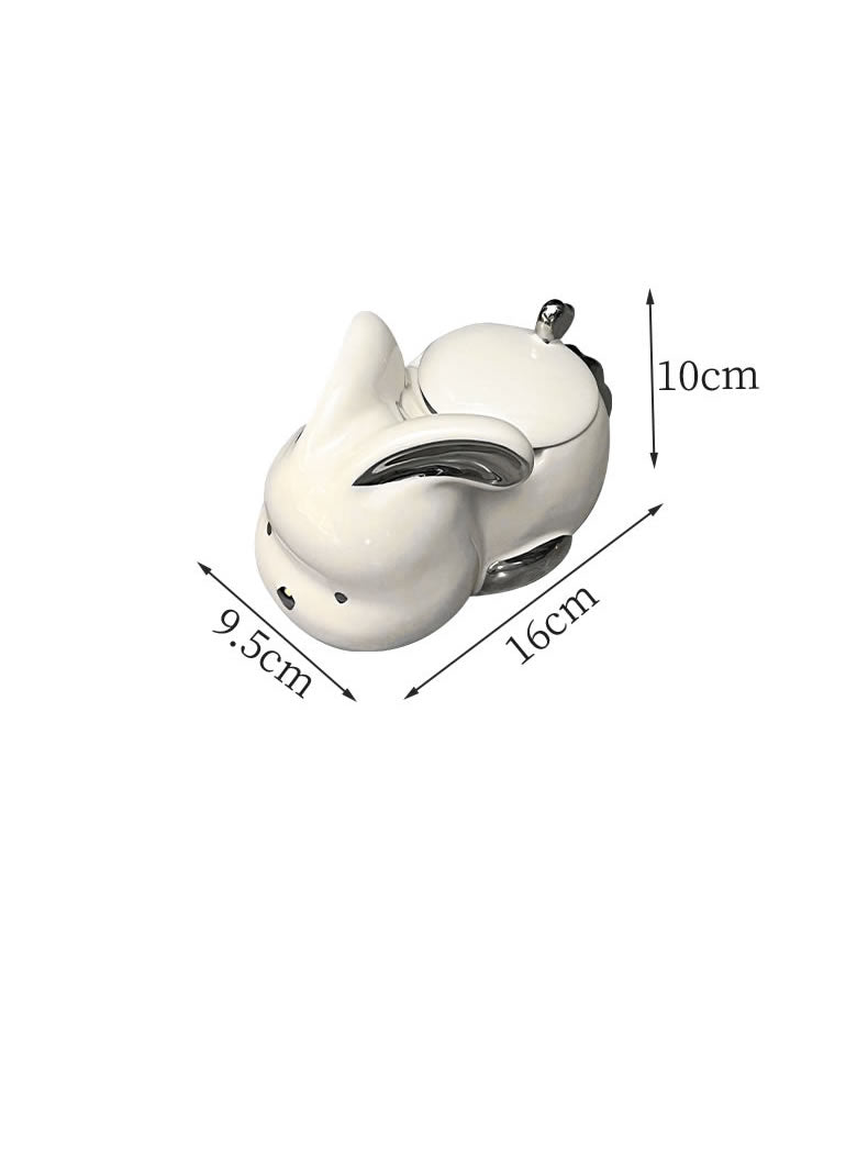 Cute Bunny Ceramic Ashtray, Home Decoration