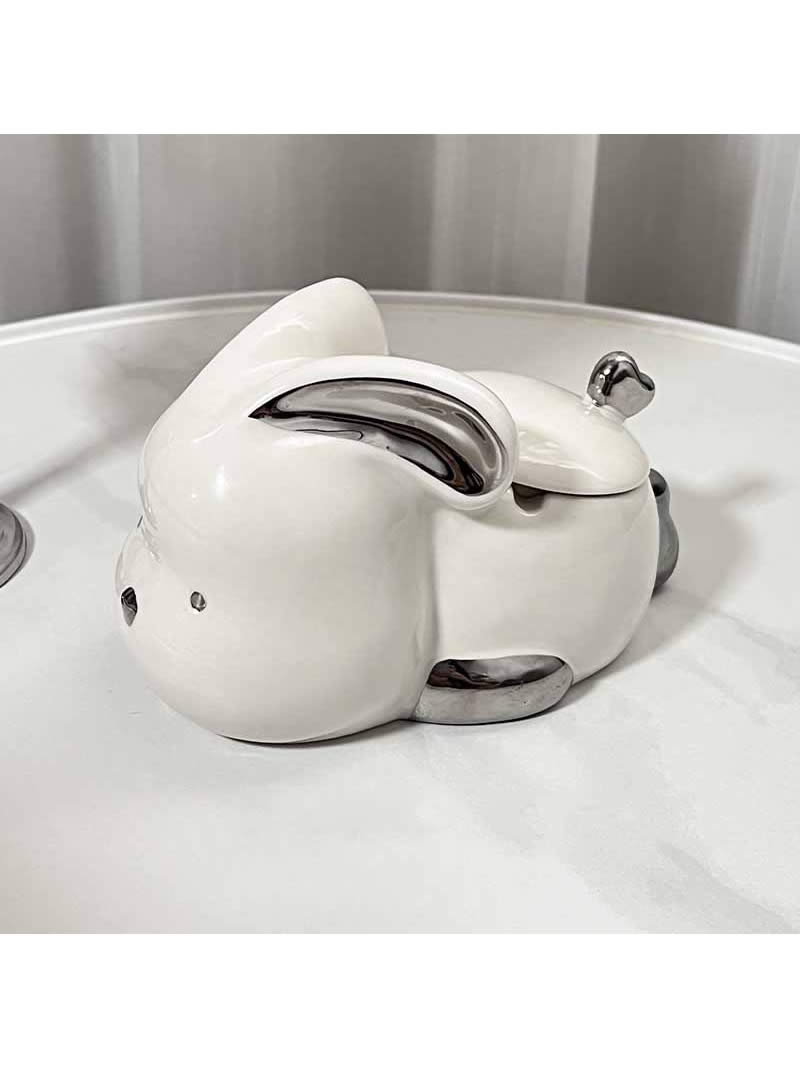 Cute Bunny Ceramic Ashtray, Home Decoration