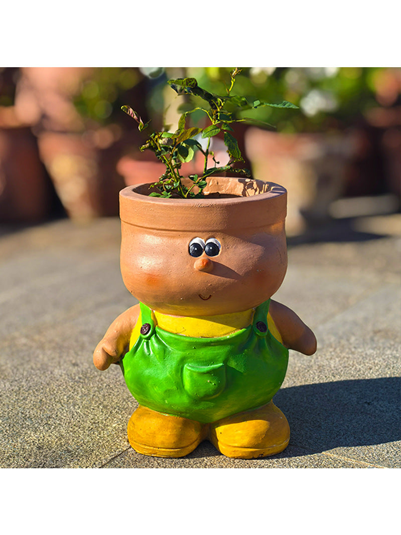 Cute Cartoon Elf Garden Decorative Flower Pot