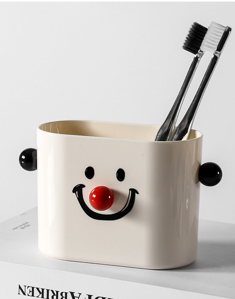 Cute Cartoon Smiling Face Toothpick Box, Small Storage Box