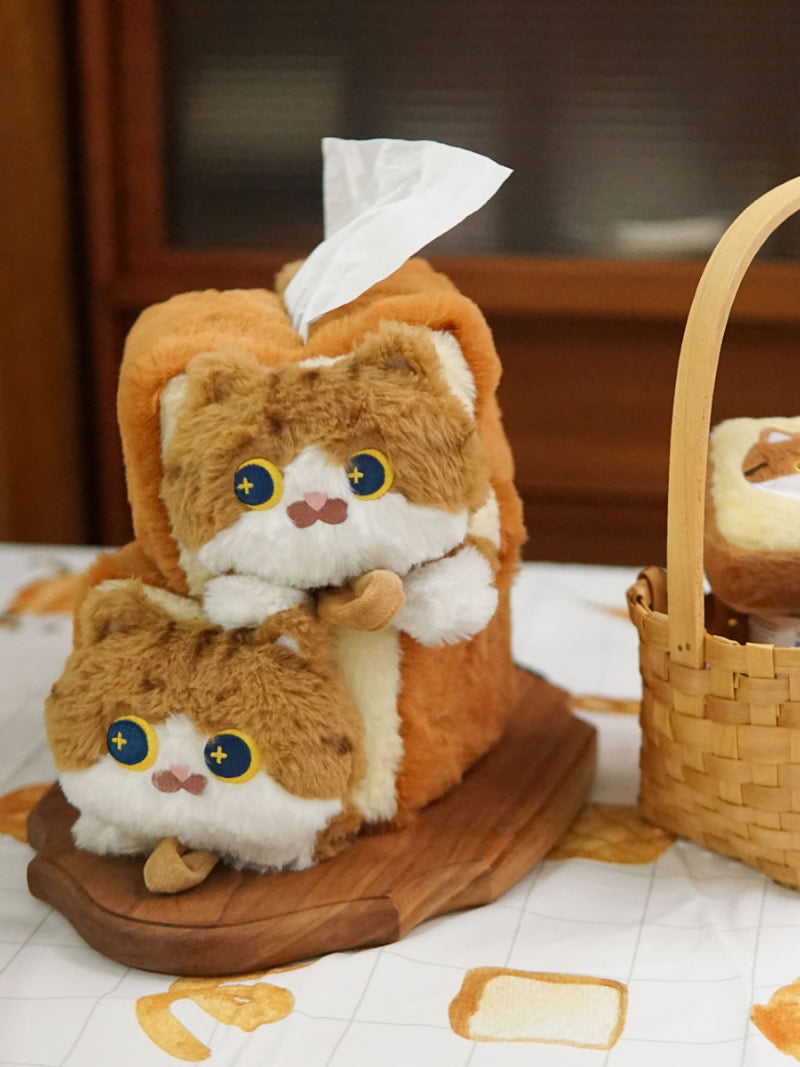 Cute Plush Cat Tissue Box, Children'S Room Decoration Gift