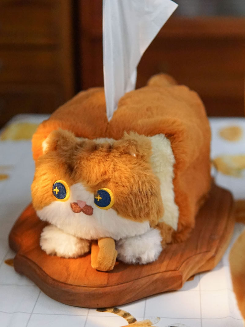 Cute Plush Cat Tissue Box, Children'S Room Decoration Gift