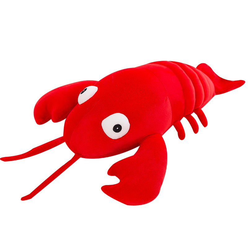 Cute red crayfish plush toy, shooting props ornaments