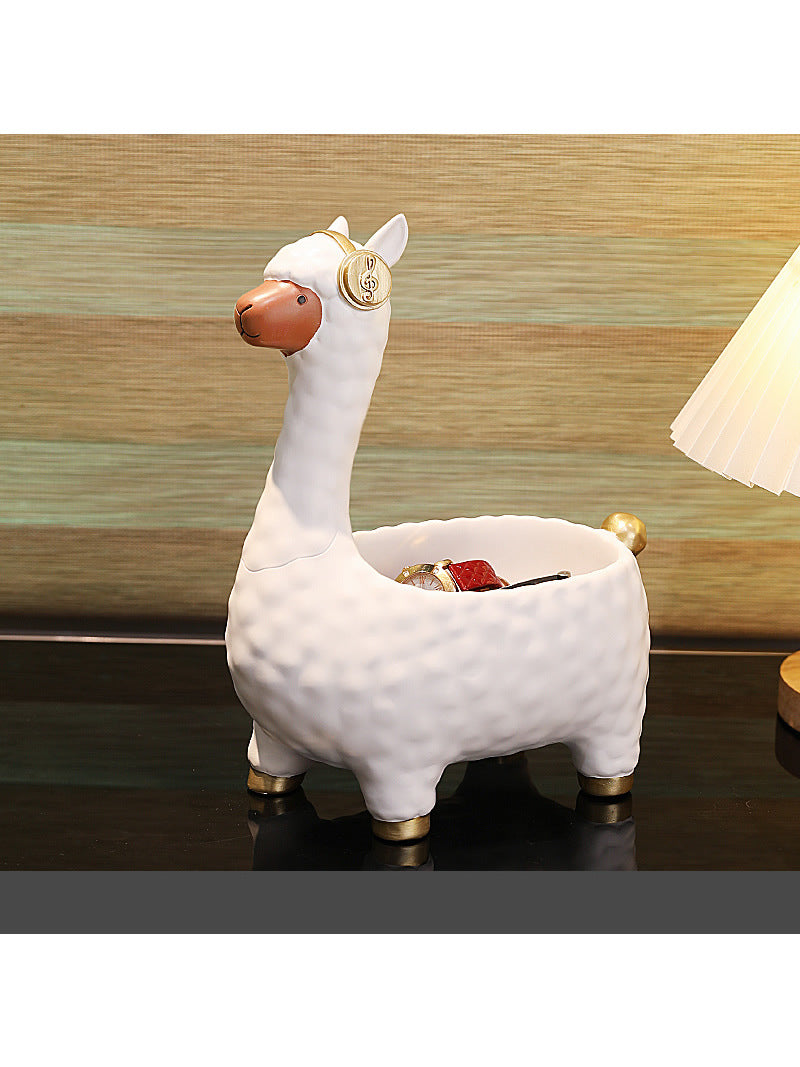 Cute Sheep Desktop Storage Tray, Unique Desktop Organizer Decoration Idea