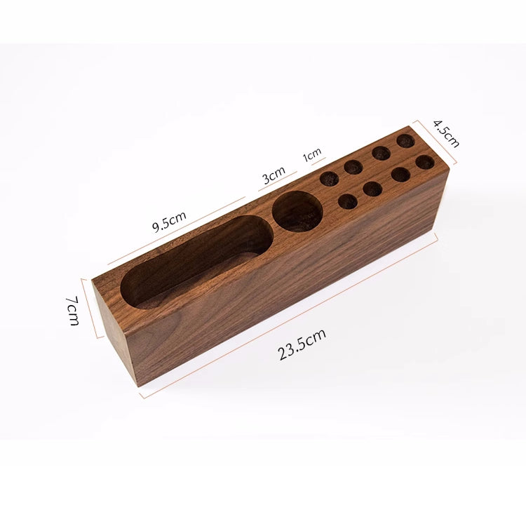 Desktop Storage Pen Holder, Business Card Holder, Pure Wood Organization Design