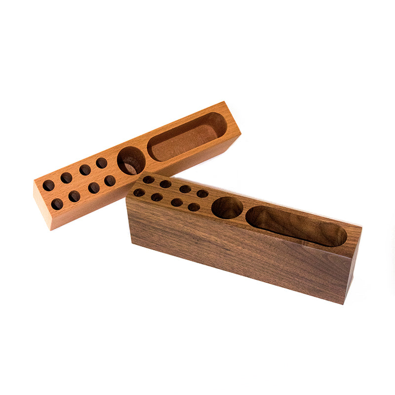 Desktop Storage Pen Holder, Business Card Holder, Pure Wood Organization Design