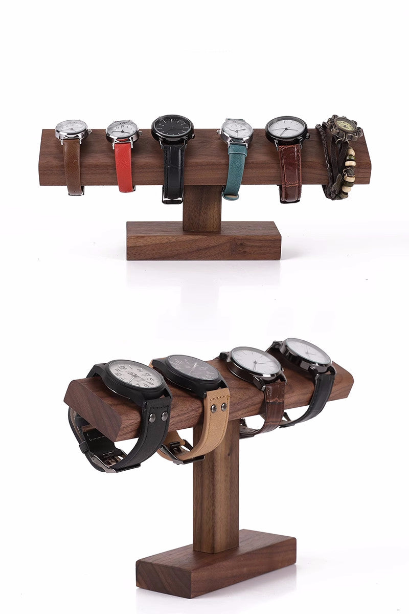 Desktop Wooden Storage Holder, Watch Bracelet Display Rack