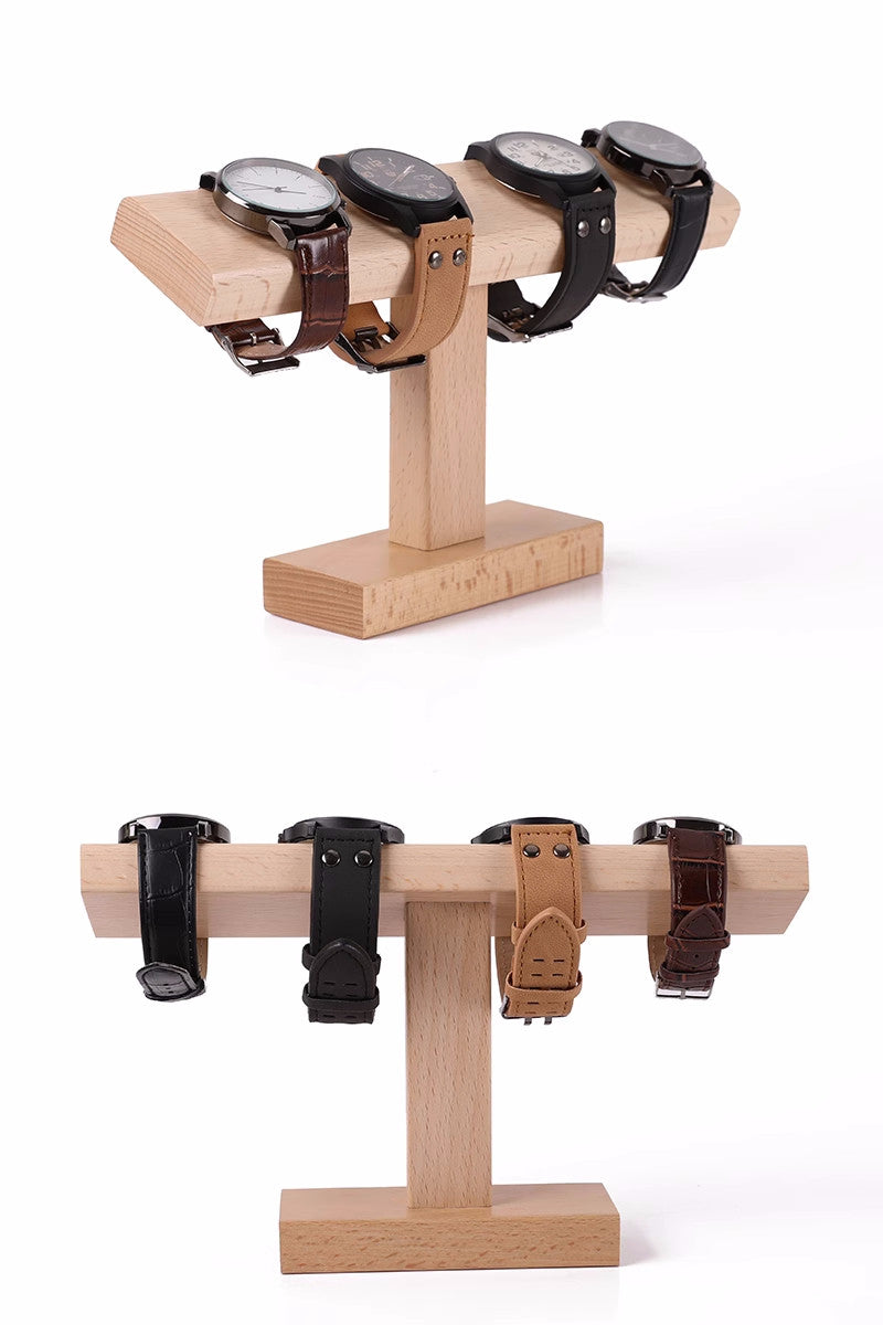 Desktop Wooden Storage Holder, Watch Bracelet Display Rack