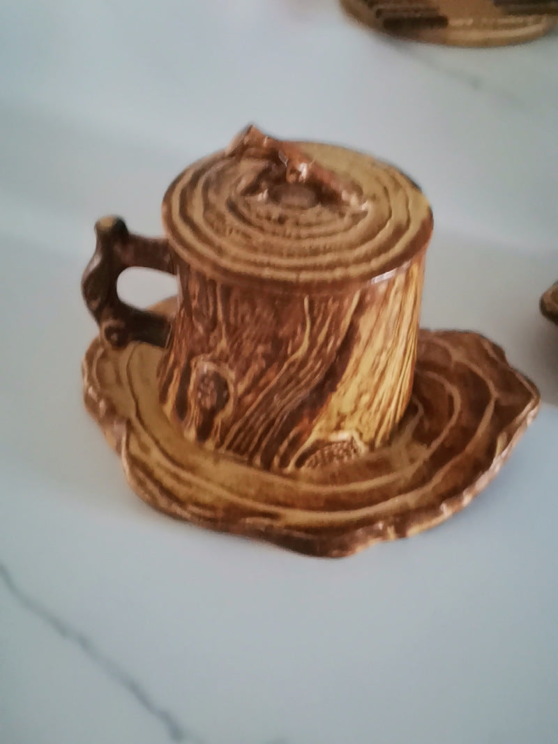 Distressed Tree Stump-Like Ceramic Coffee Cup,Strange Cups