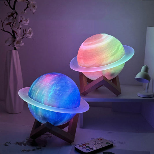 Dream Planet Colorful Night Light with Bluetooth Speaker,Romantic Lights,Creative Gift