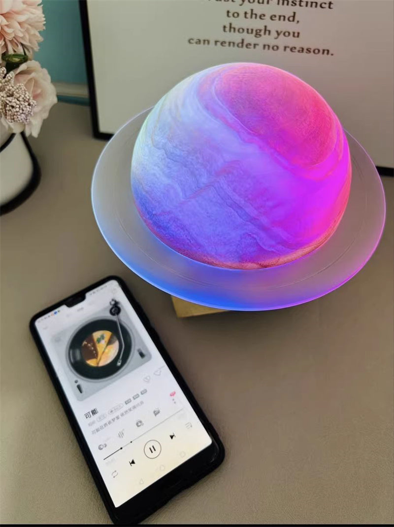 Dream Planet Colorful Night Light with Bluetooth Speaker,Romantic Lights,Creative Gift