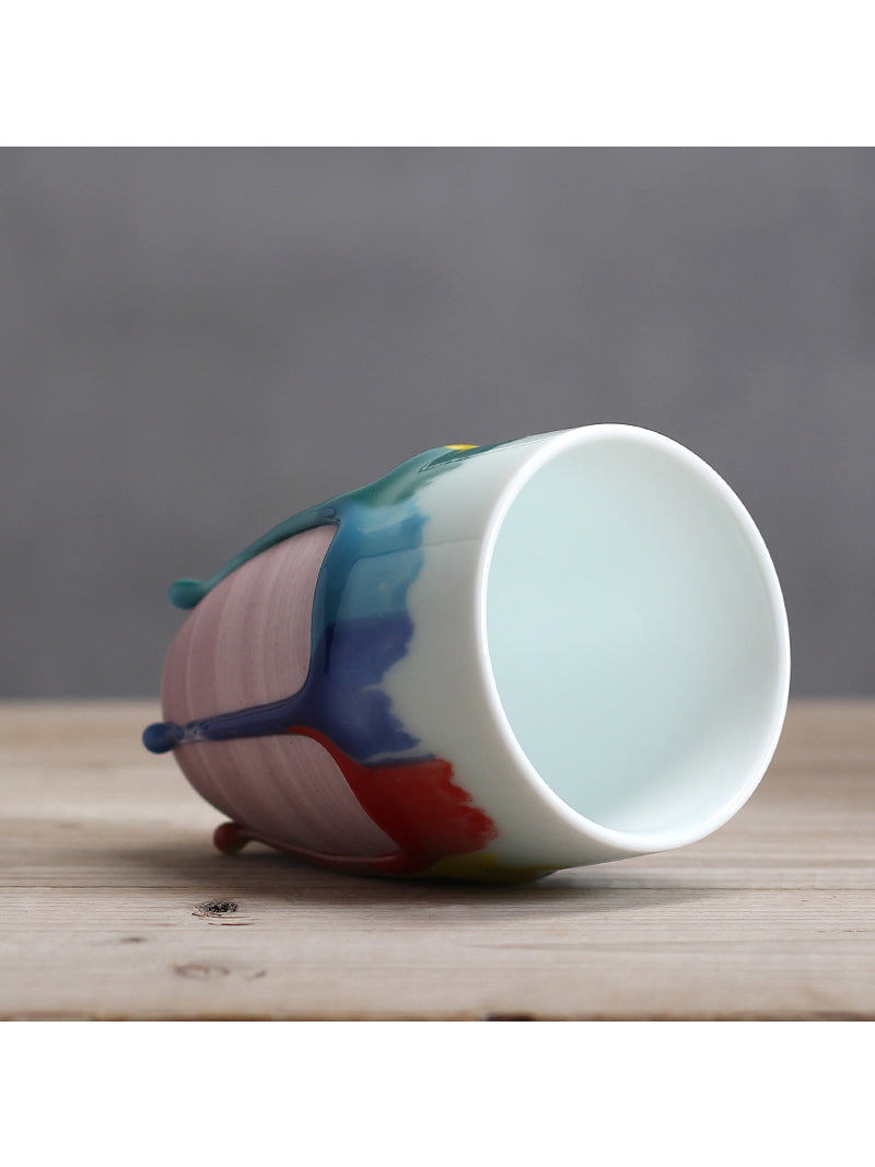 Exquisite Colorful Kiln-Changed Art Mug, Ceramic Coffee Cup