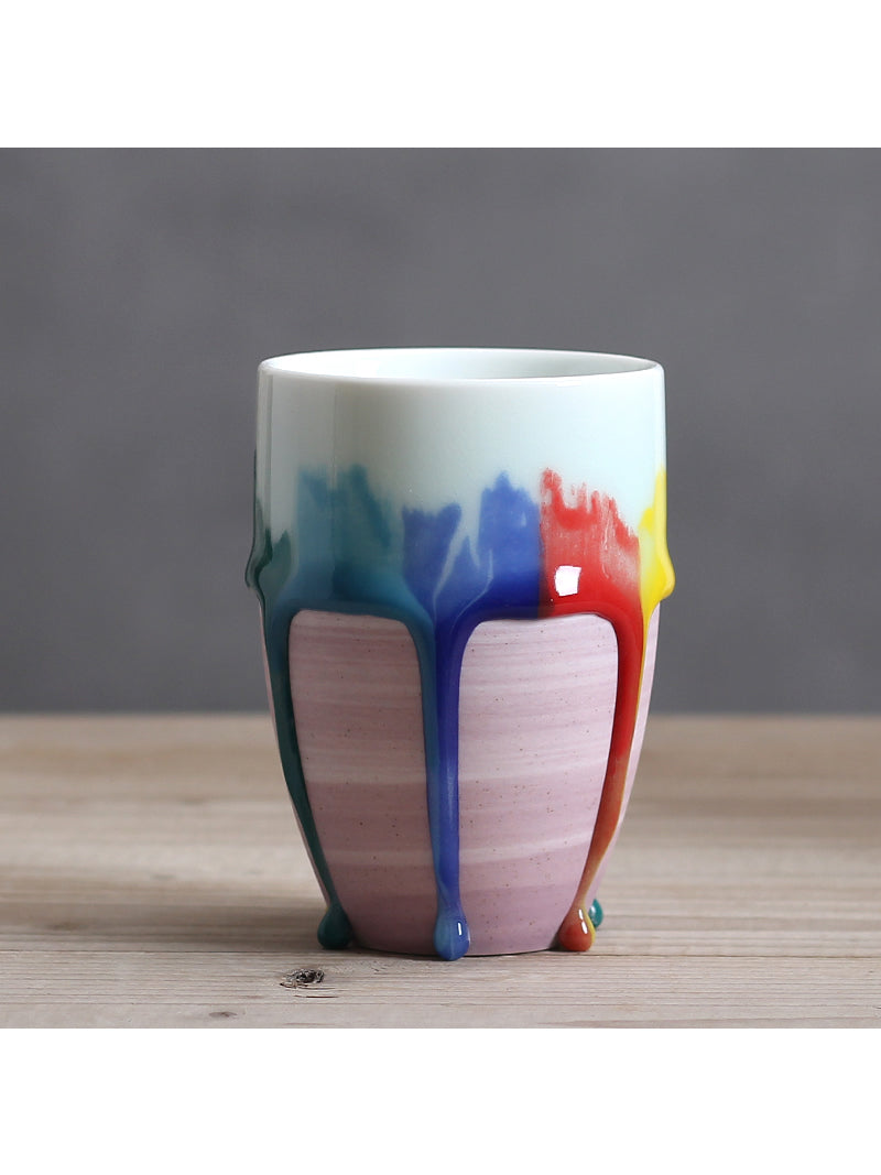 Exquisite Colorful Kiln-Changed Art Mug, Ceramic Coffee Cup