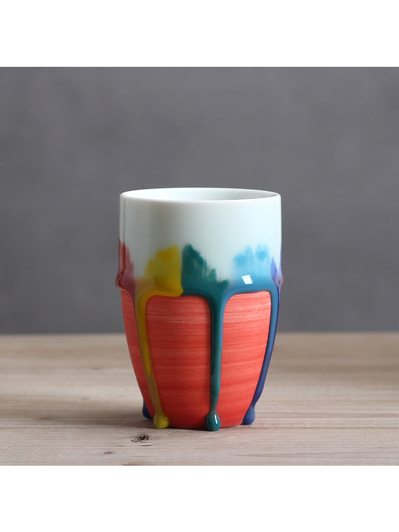 Exquisite Colorful Kiln-Changed Art Mug, Ceramic Coffee Cup