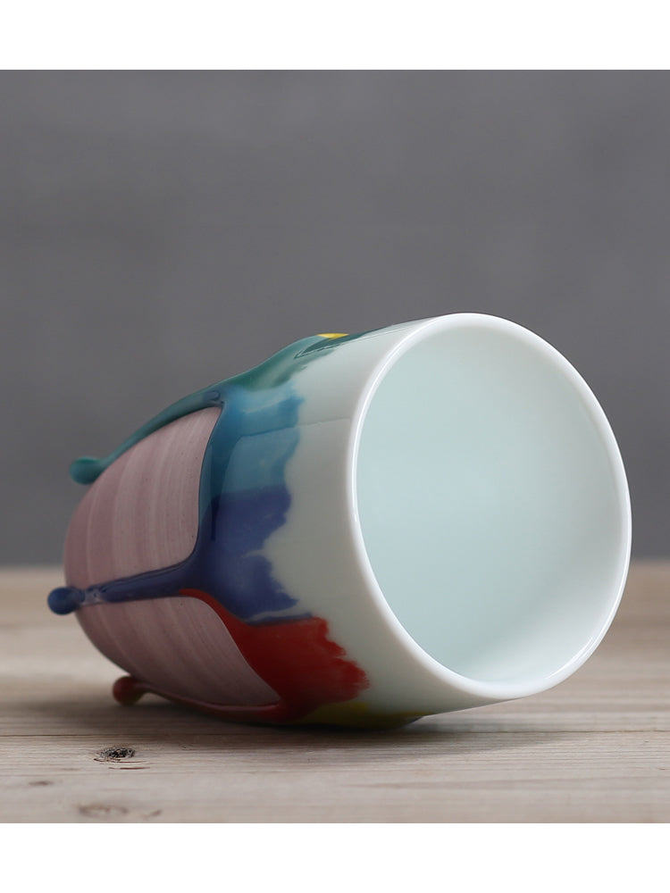 Exquisite Colorful Kiln-Changed Art Mug, Ceramic Coffee Cup