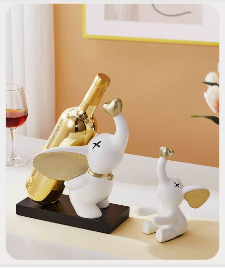 Exquisite Elephant Wine Rack,Bottle Holder, Living Room Decoration Ornaments