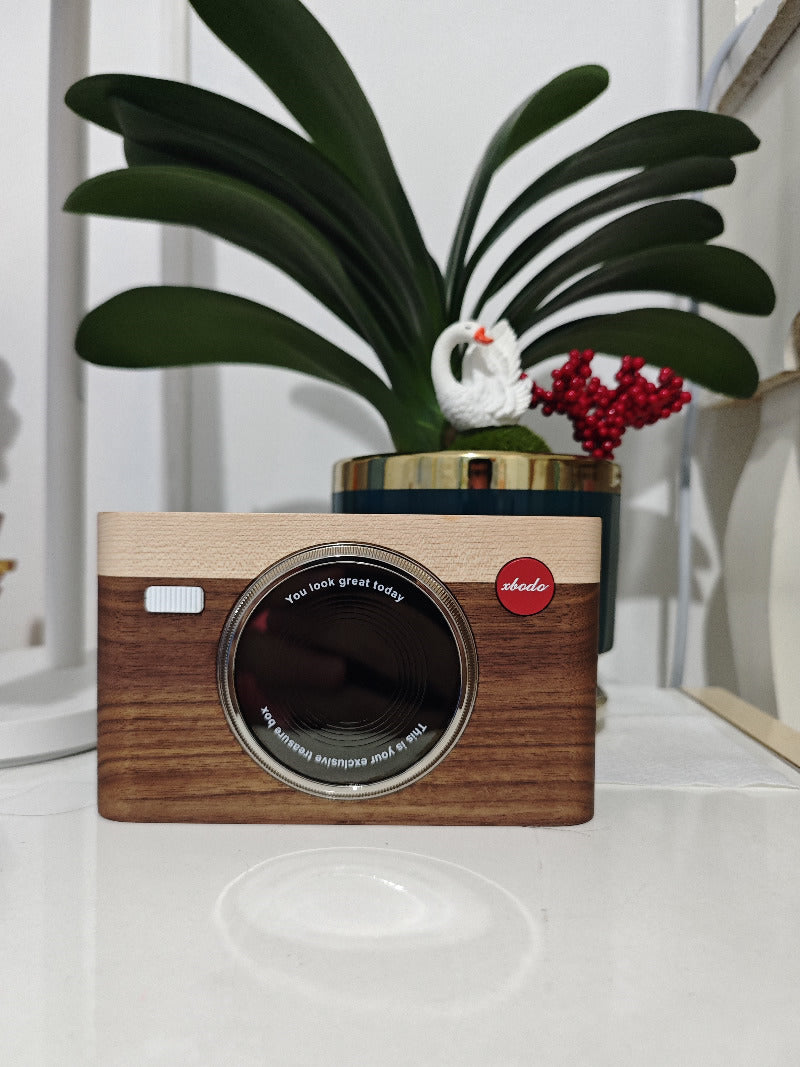 Exquisite Wooden Camera Jewelry Box, Creative Gift For Girls,Unique Stuffs