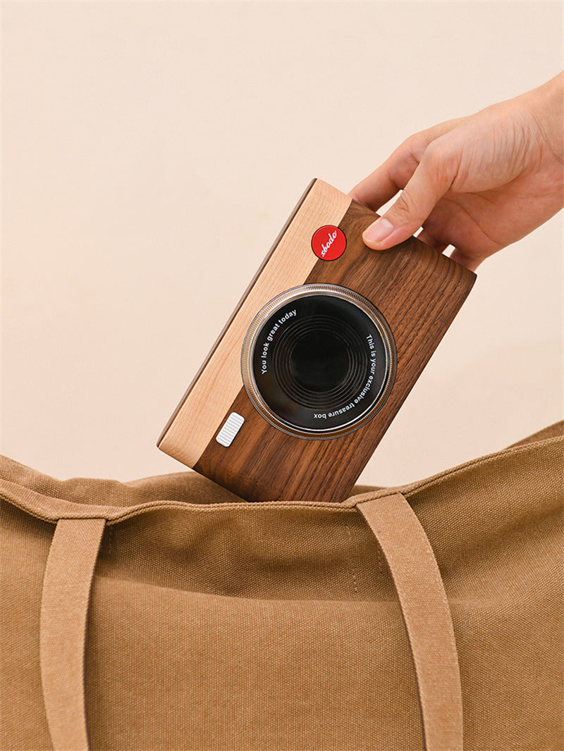 Exquisite Wooden Camera Jewelry Box, Creative Gift For Girls,Unique Stuffs