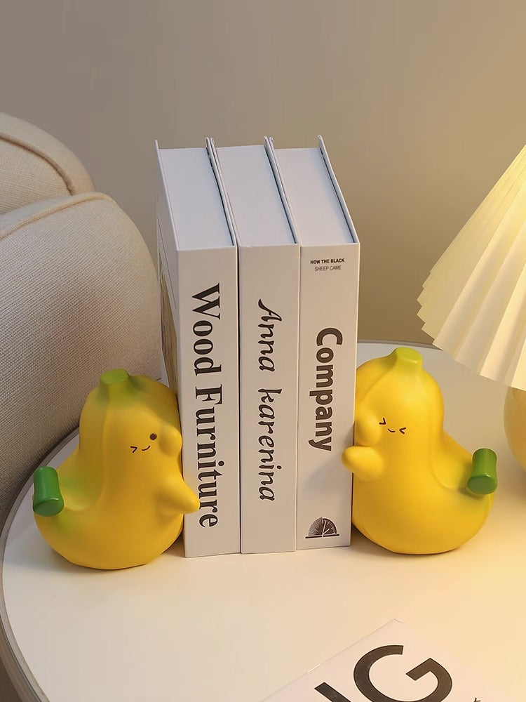 Fun Cartoon Banana Book Stand, Desktop Decorative Ornament