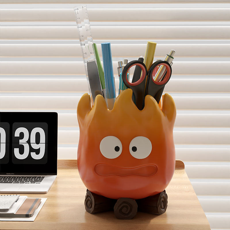 Fun Cartoon Flame Office Organize Pen Holder,Creative Gift