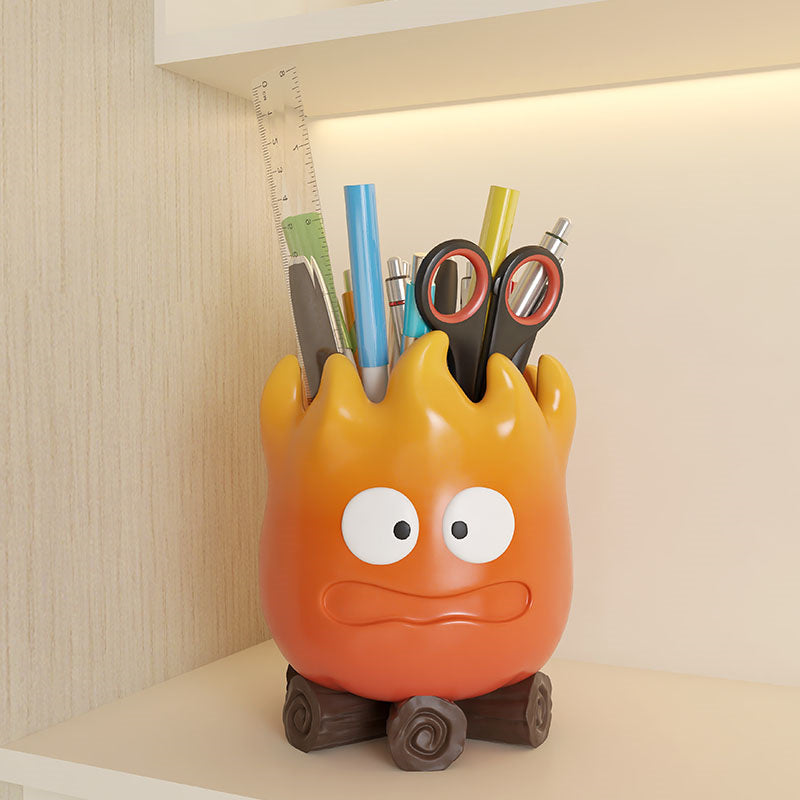 Fun Cartoon Flame Office Organize Pen Holder,Creative Gift