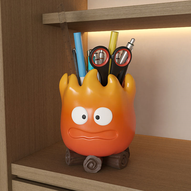 Fun Cartoon Flame Office Organize Pen Holder,Creative Gift